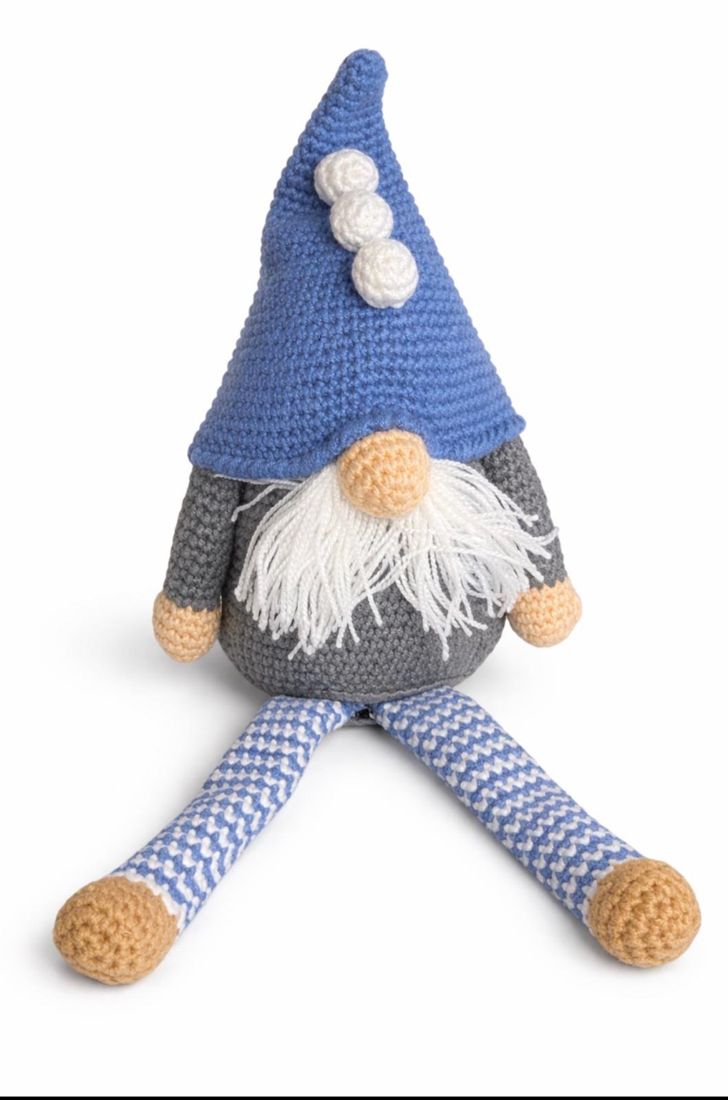 Kidona Kids — Blue Hat Crochet Gnome