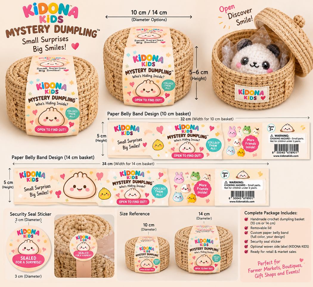 Mystery dumpling packaging design concept